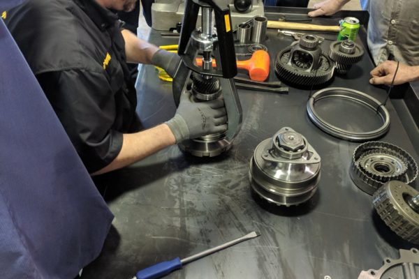 HY-Tech Transmissions Greenville, IL parts maintenance in progress